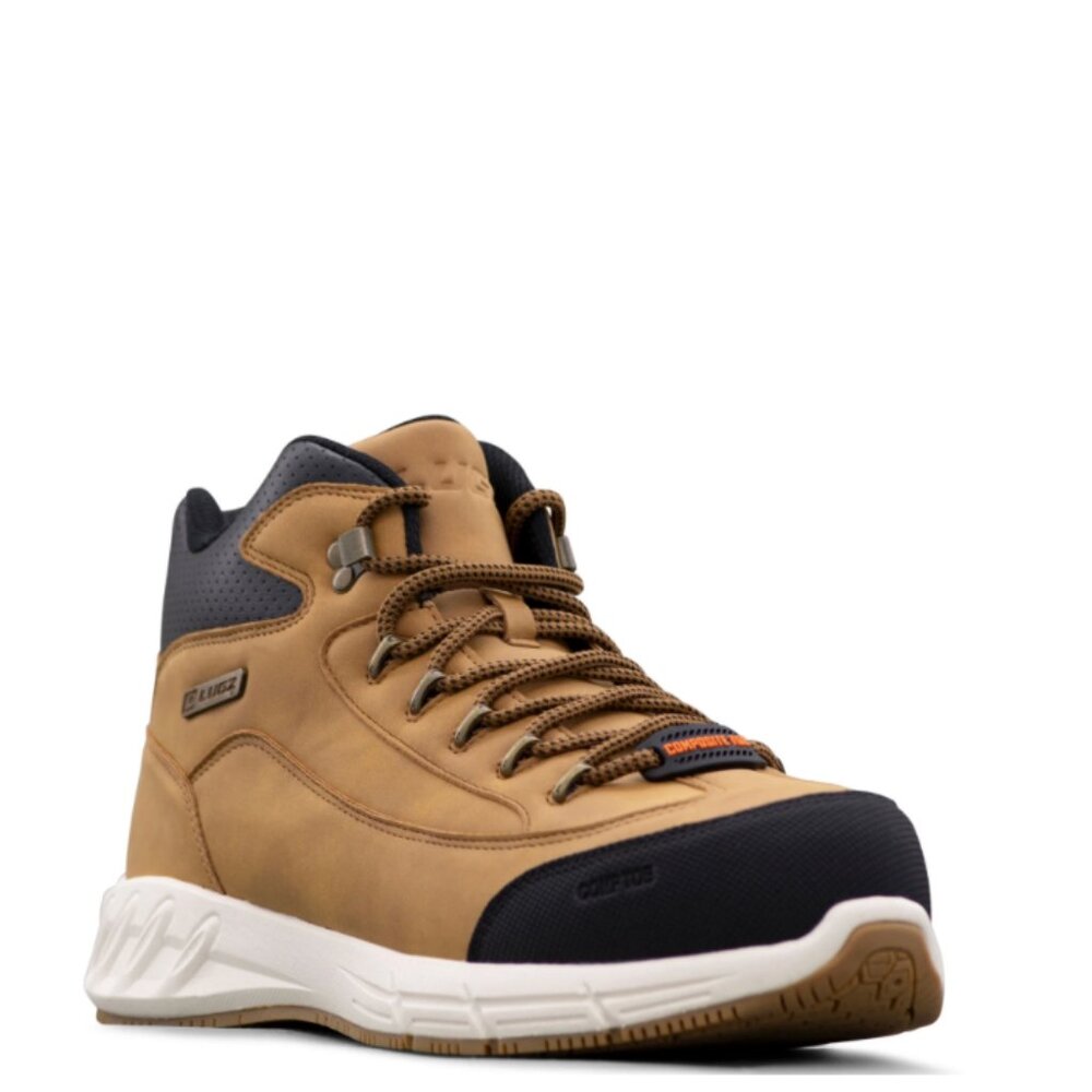 Lugz Work Men's Composite Toe Slip, Water Resistant Anti-Fatigue Swifter Shoes